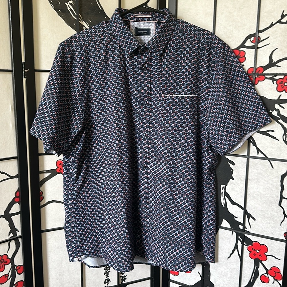 7 Diamonds Men’s Short Sleeve Button Down Shirt